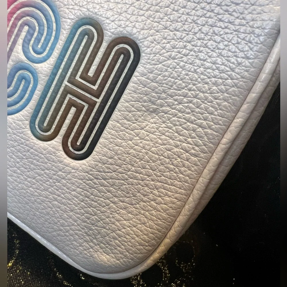 Coach White Color Block Nolita Shoulder Bag with Rainbow Pride Logo
